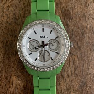 Green Women’s fossil watch